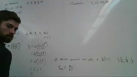Arithmetic, Geometric, and Quadratic Sequences