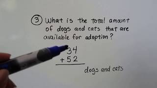 Grade 2 Math  5.13, Getting data from a table