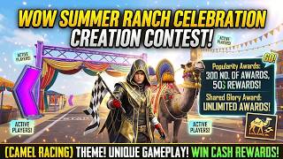 HOW TO CREATE WOW SUMMER RANCH CREATION CONTEST WOW MAP | PUBG WOW CAMEL RACING MAP EASY BUILD 