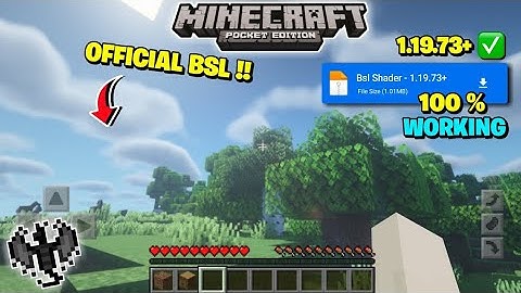 BSL shader mcpe 1.20 😍 || Render Dragon Mcpe {100% Work}