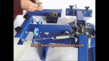 4 Color 2 Station Rotary Screen Printer