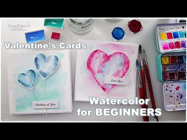 DIY Watercolor Valentines — Little Miss Party