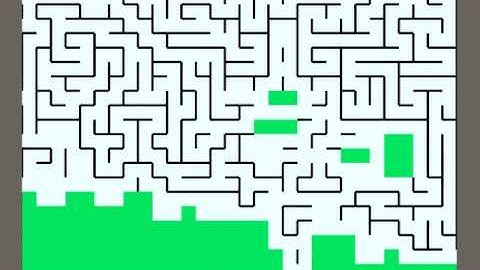 Maze generation with randomized depth-first search