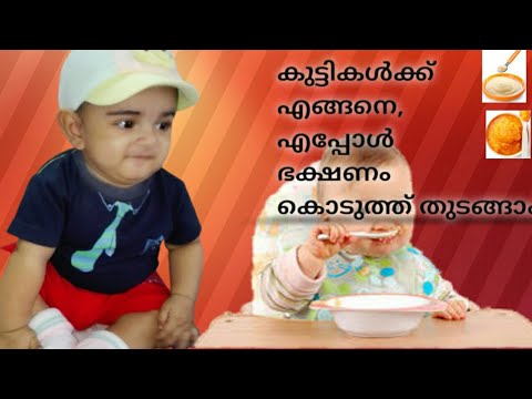 How To Introduce Food To Babies Malayalam - YouTube
