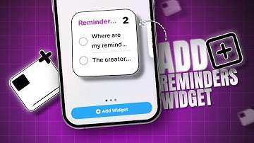 How to Add Reminders Widget on The Home Screen of iPhone | Show Reminders on iOS Home Screen