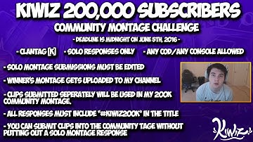 Red Kiwiz: 200k Subscribers Community Montage Challenge! [k] - #Kiwiz200k