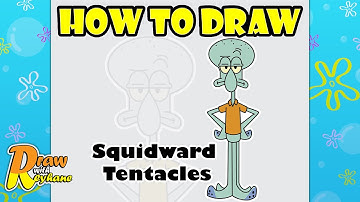 How to Draw Squidward Tentacles | Spongebob Squarepants  | Easy Step-by-Step | آموزش نقاشی اختاپوس
