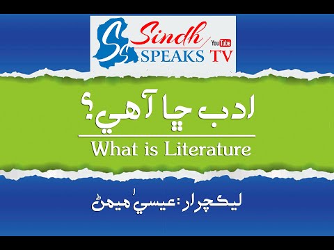 What is Literature? ||ادب ڇا آهي ||Essa Memon ||عيسيٰ ميمڻ