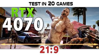 RTX 4070 - 21:9 // Test in 20 Games | 3440x1440