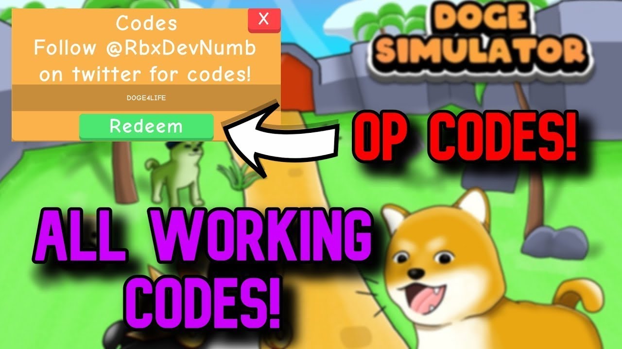  ALL OP WORKING CODES Roblox Doge Simulator YouTube