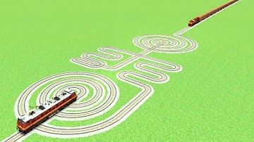 TRAIN RUNNING TRACK RAILROAD RAILWORK GOL CIRCLE TRACKS 🐍SNAKE WALA TRICK 