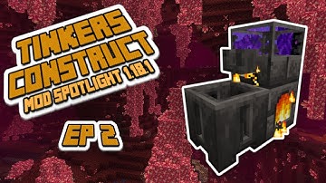 Tinkers Construct Mod Spotlight 1.18.1 EP 2 - How to make a Cast! How to make Smeltery Controller!
