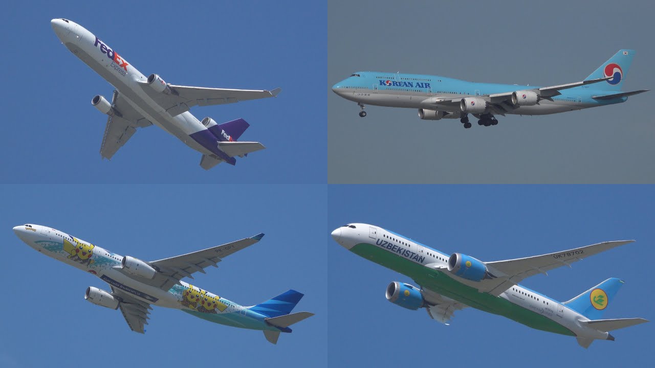 Airliners, Freighters | Spotting at Seoul Incheon | 12JUL2025 [4K]