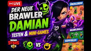 🔥 NEUER BRAWLER DAMIAN LIVE! + CHAOS MINIGAMES 😱 | Brawl Stars Deutsch