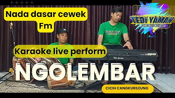 Ngolembar - Cicih cangkurileung  karaoke nada cewe Fm versi bajidor torompet