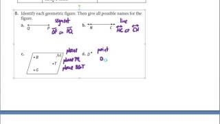 1-1 Basic Geometric Figures (p. 3 - 6)