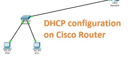 Cisco Router As a DHCP server