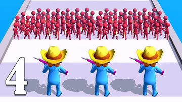 Gun Clash 3D Max Levels Gameplay Walkthrough (iOS,Android) Part 4 | Level 31-40