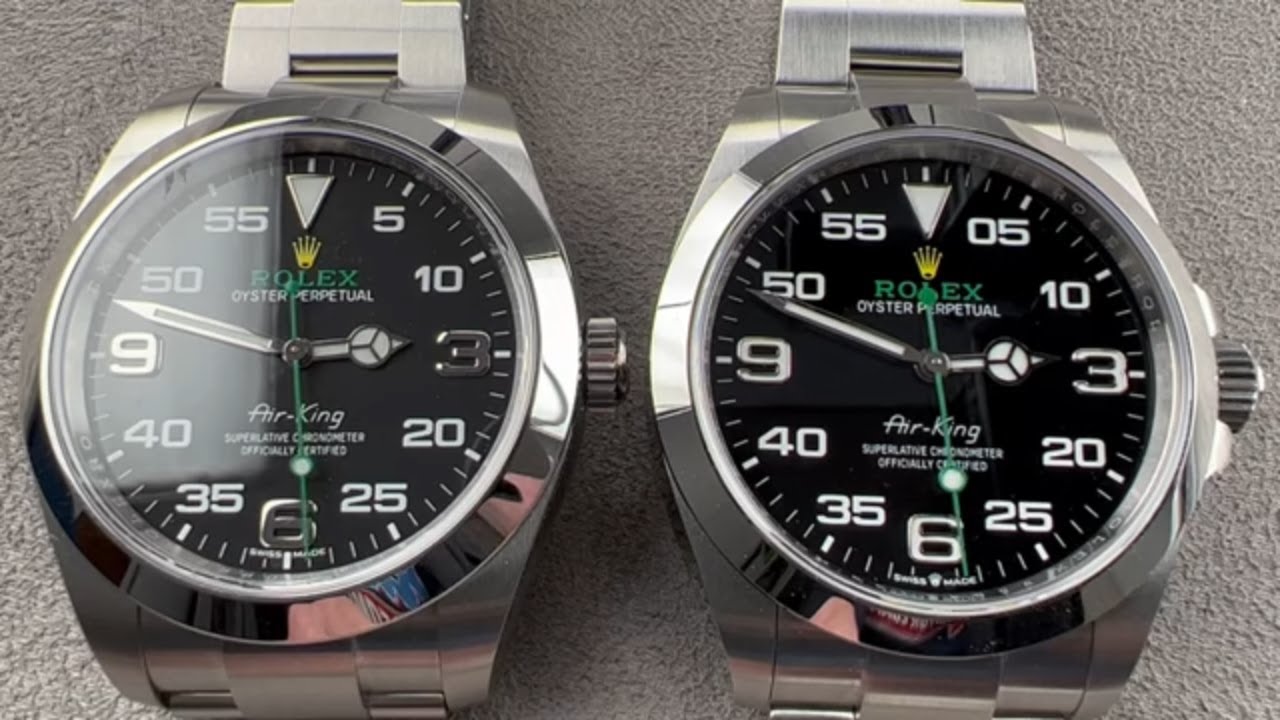 Rolex vs Rolex Air King New vs Old Shootout and Review: Reference 126900 vs  116900