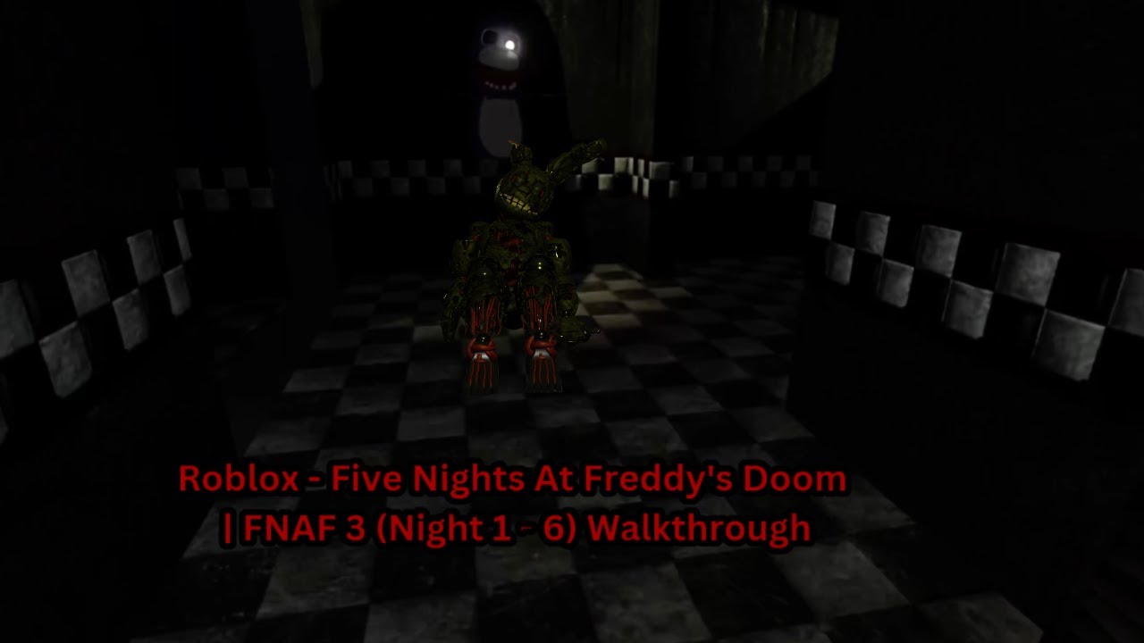 Five Nights At Freddy's Doom 2 roblox - Golden Freddy night