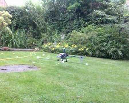 t rex 450 se gf  first flight    (ever)