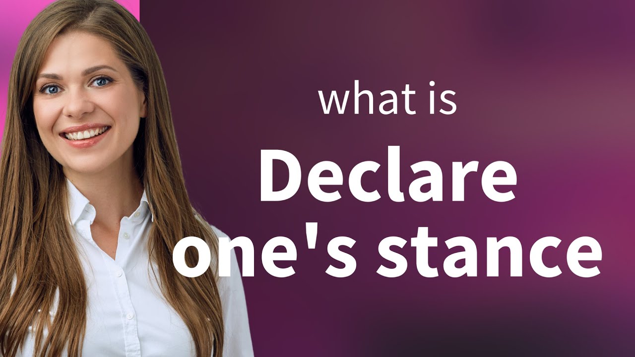 Unveiling Your Position: The Power of Declaring Your Stance - YouTube