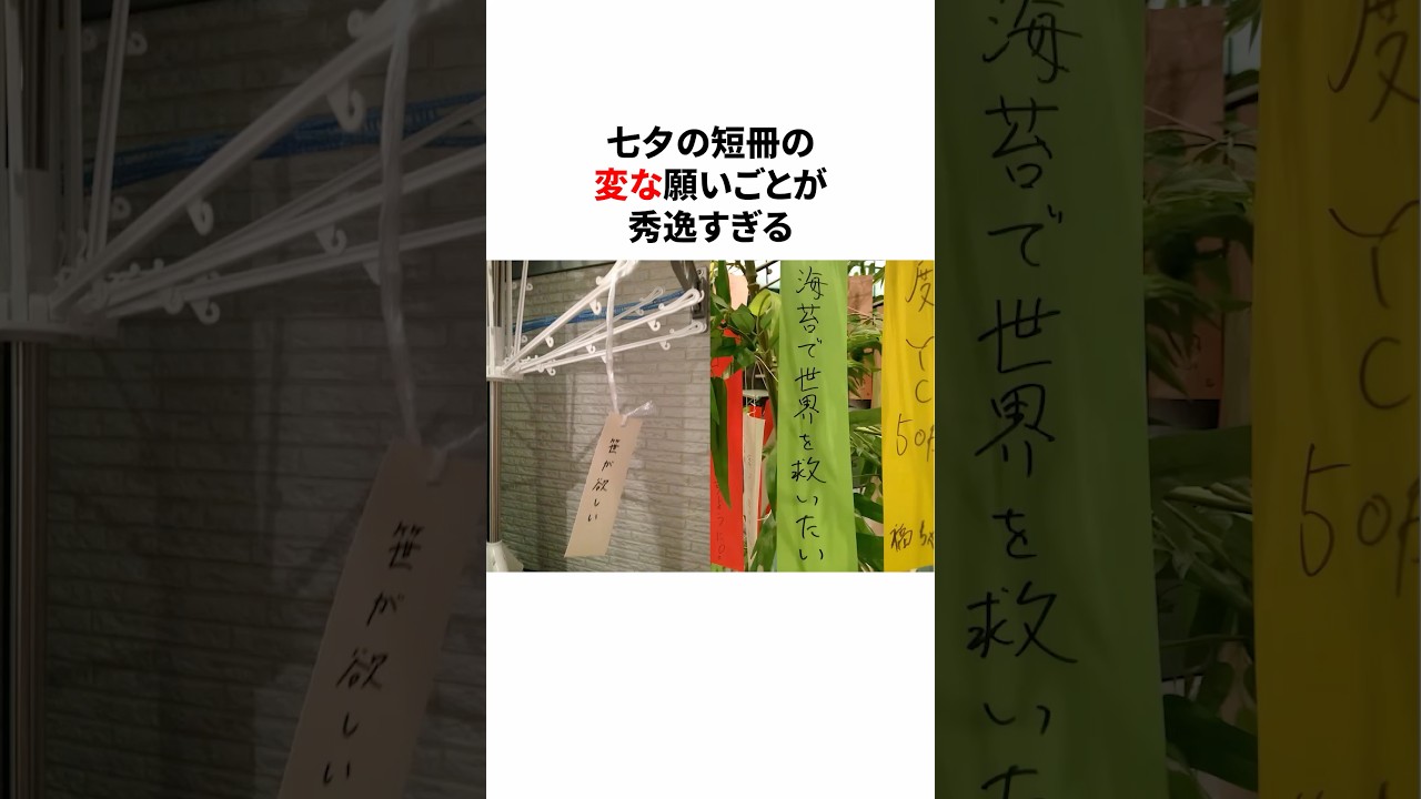 七夕の短冊の変な願いごとが秀逸すぎる2