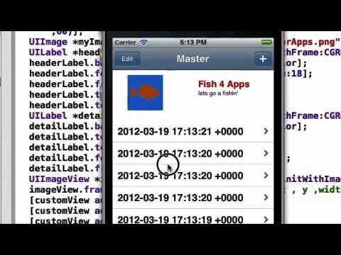 iPhone Xcode Adding Cell Table Headers Images Text Using Code