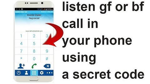 A Secret Mobile Code That Can Record Your GF Phone Call In You Mobile