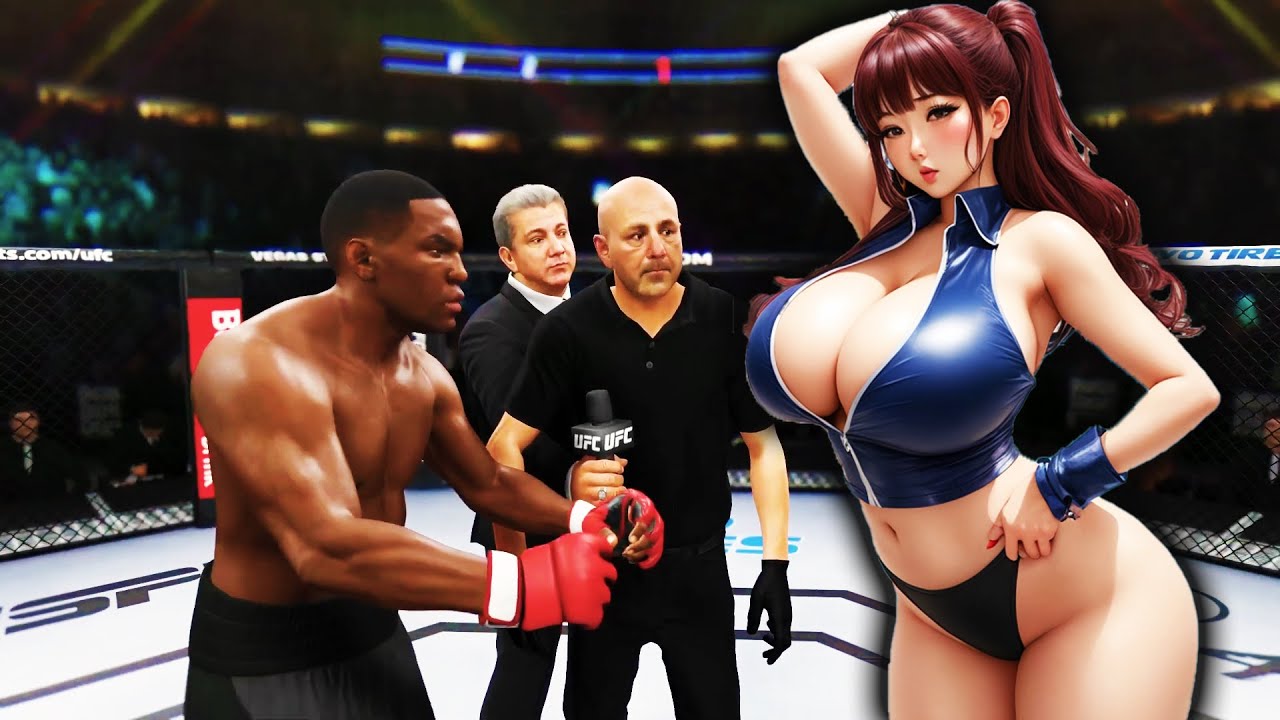 UFC 4 Mike Tyson vs. Hana Li (Asian Plus size Girl) EA Sports UFC 4 YouTube