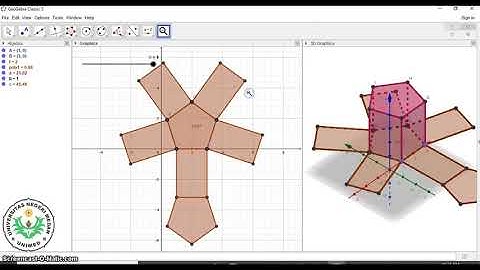 Tutorial Membuat Jaring-jaring Prisma Segilima Menggunakan Geogebra