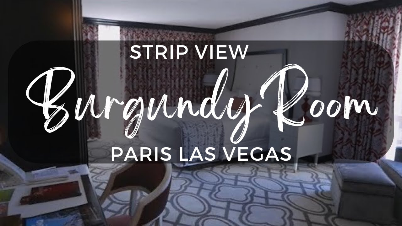 THIS is the Burgundy Executive King Bed Suite Room Paris Hotel Casino Las  Vegas Check Out the View! 
