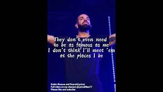 Drake - Search and  Rescue (Lyrics)