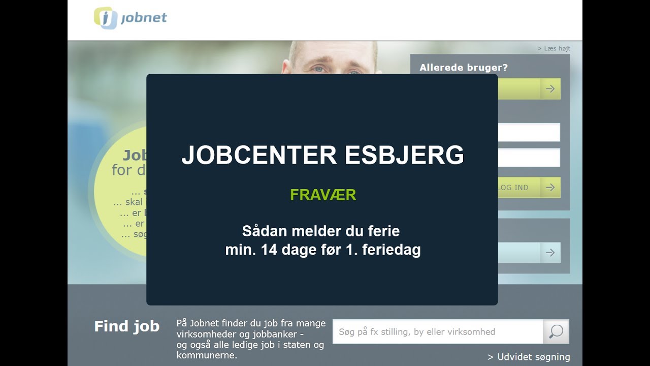 jobnet meld ferie