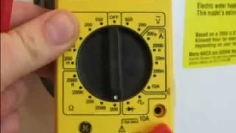 WATER HEATER ELEMENT- how to TEST