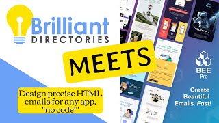 Using Bee Free no code email designer with Brilliant Directories screenshot 1