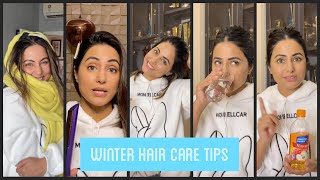 What I do to keep my hair healthy during Winters | #WinterHairCare | Hina Khan