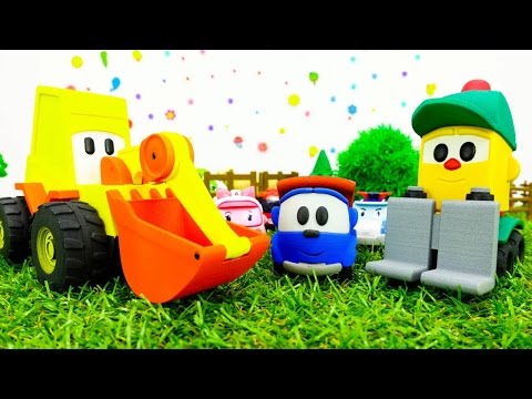 Leo The Truck & Excavator Max Toy Cars Videos. Toy Excavator & Toy Truck. Игрушечный грузовичок Лева