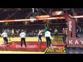 Boston Celtics warm up for Cleveland Cavaliers