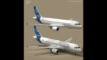 3D Model of A320-200 airbus Review