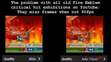 Fire Emblem GBA series: 60fps vs. 30fps short comparison