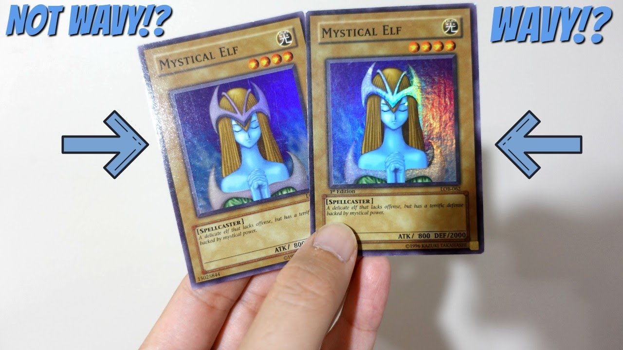 How To TELL If Your Yu-Gi-Oh Card Is A WAVY Print!? - YouTube