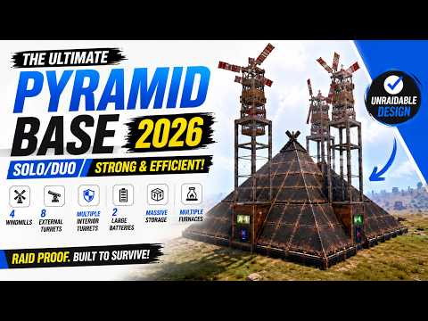 Rust Pyramid Base 2026 | Compact Yet UNRAIDABLE Solo/Duo Design🔥