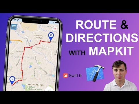 Getting Directions & Show Route On Map Using MapKit - Swift 5 Xcode iOS Tutorial