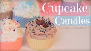 DIY CUPCAKE CANDLE - Room Decor - How To - SoCraftastic