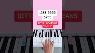 Ditto - NewJeans (Piano Tutorial) (Part 2) #dittonewjeans #ditto #kpoppiano #easypianotutorial