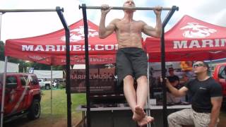 Doug Holmberg, World&#39;s Strongest 64 yr old, 22 Perfect Pull-ups, MN State Fair, Sun 9.4.2016