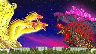 King Ghidorah vs Shin Godzilla vs Godzilla attacks... The New Empire Part 4/4
