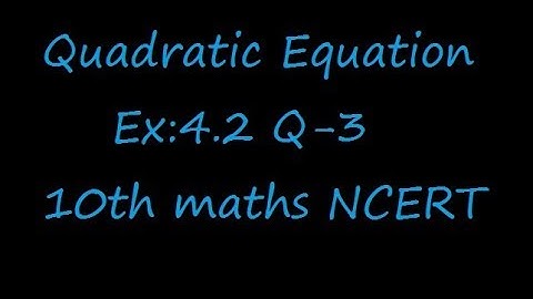 Ex:4.2 Q-3 Find two numbers whose sum is 27 and product is 182