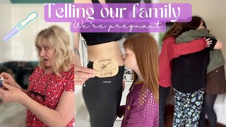 TELLING OUR FAMILY WE ARE PREGNANT! *emotional*